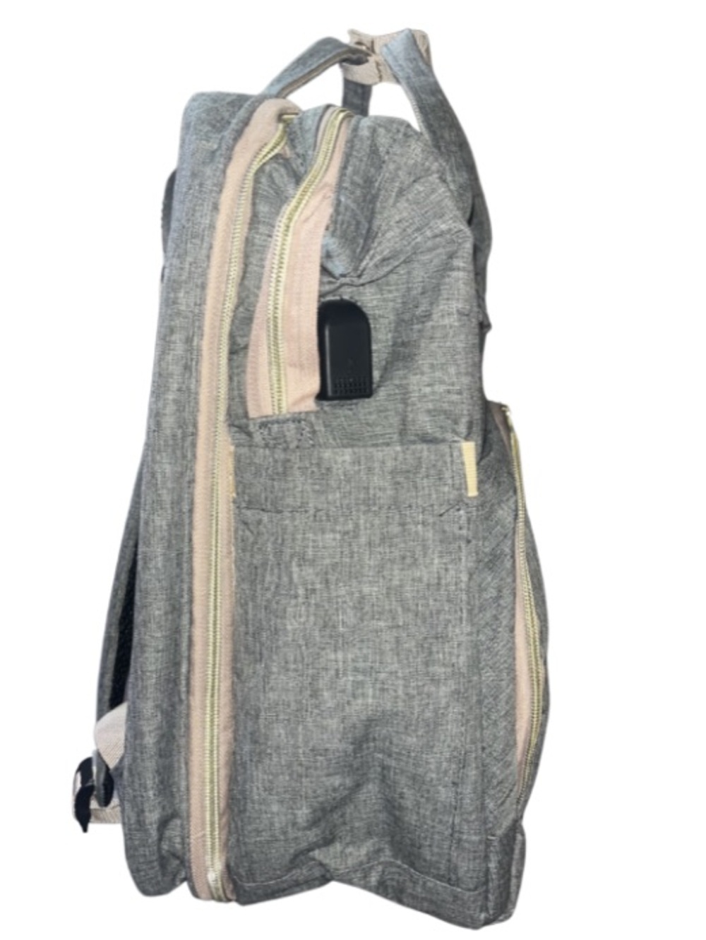 3-in-1 Multifunctional Diaper
Backpack w/Foldable
Changing Station Heather Grey - Picture 4 of 7